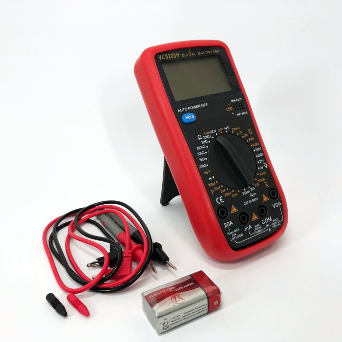 Тестер електропроводки, Мультиметри портативні, Тестер напруги цифровий з функцією діодного тесту TU-80