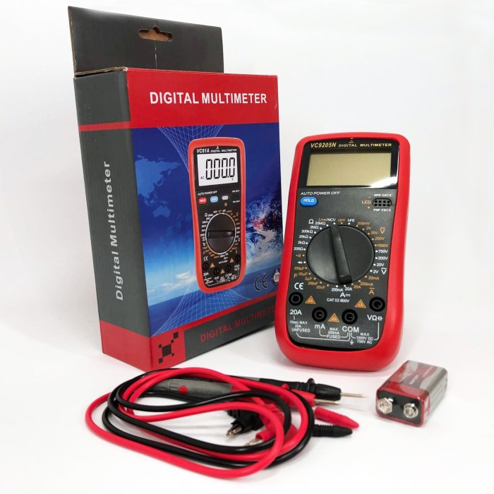 Тестер електропроводки, Мультиметри портативні, Тестер напруги цифровий з функцією діодного тесту TU-80