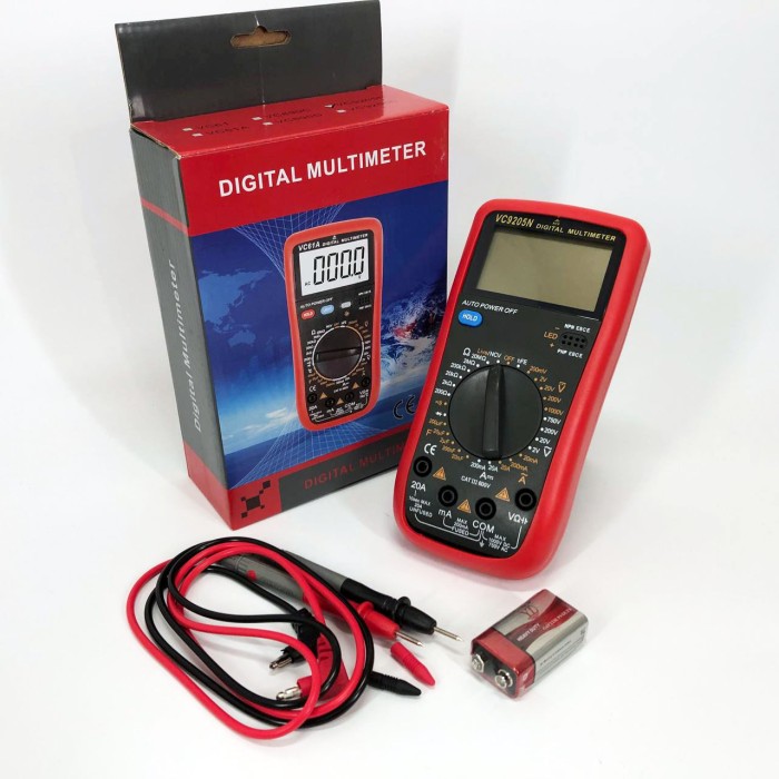 Тестер електропроводки, Мультиметри портативні, Тестер напруги цифровий з функцією діодного тесту TU-80