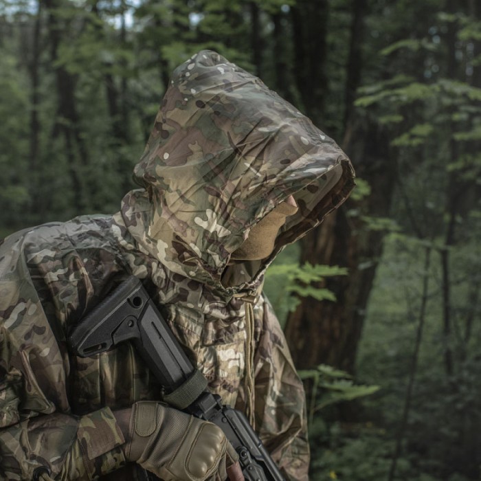 Легкий військовий дощовик, Тактичний дощовик плащ намет пончо, Військовий плащ від дощу TK-31