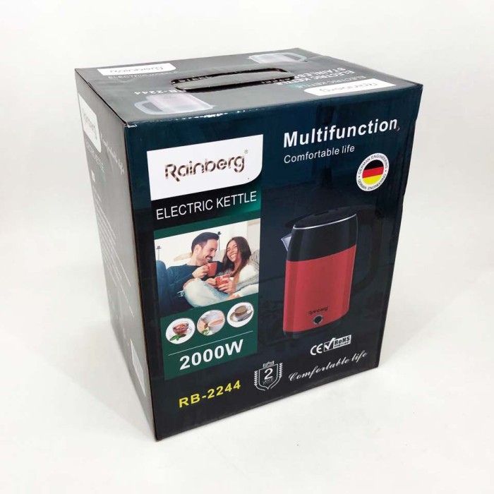 Побутовий чайник для кухні, Якісний електрочайник для кухні, Надійний хороший електричний чайник BR-11