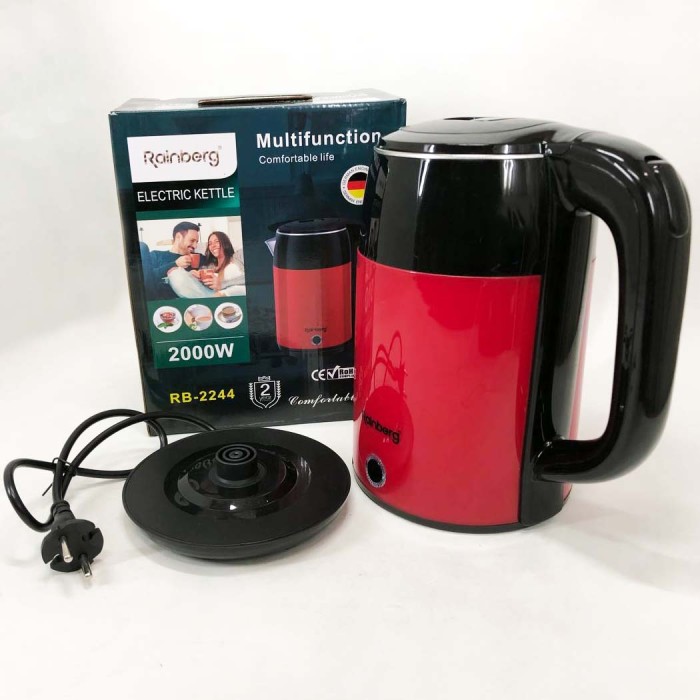 Електричні чайники якісні Rainberg RB-2244 2000 Вт 2 л, Якісний електричний чайник для дому LG-53