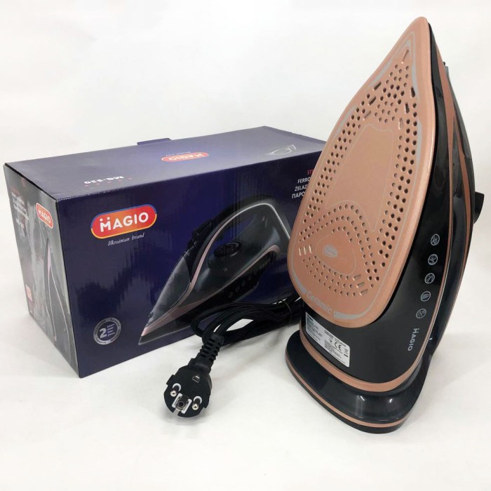 Електрична праска з керамічним покриттям MAGIO MG-530, Праска для прасування будь-якого одягу RN-38