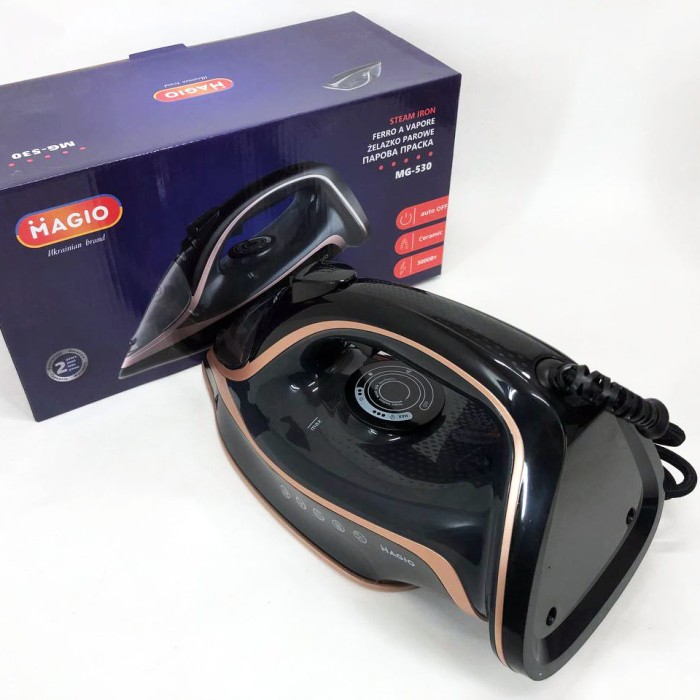 Парова праска для прасування MAGIO MG-530, Парова праска для одягу побутова Професійна OC-64