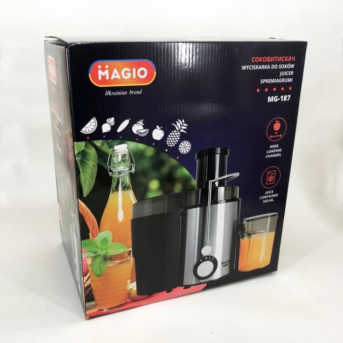 Апарат для приготування соку MAGIO MG-187 1000 Вт, Ручна соковижималка VB-180 для цитрусових