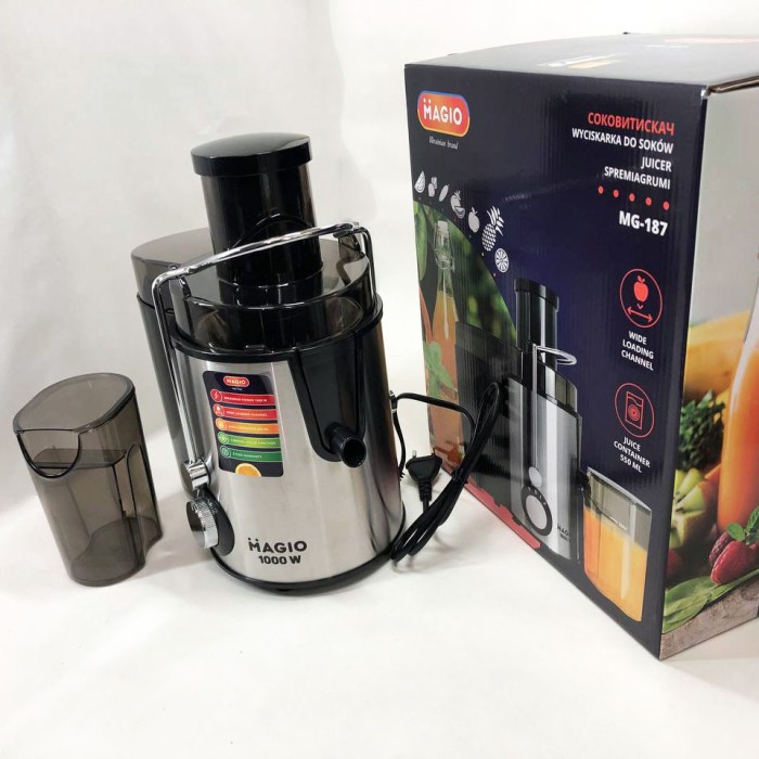Соковижималка для фруктів та ягід MAGIO MG-187 1000 Вт, Соковижималка для ананасів XF-79