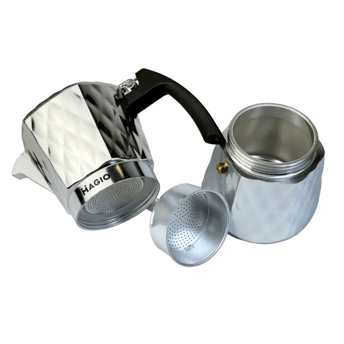 Кавоварка для приготування гейзерного типу Magio MG-1004 300 мл, Кавоварка гейзерна мокко NT-84