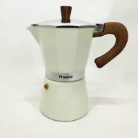 Гейзерна турка для кави Magio MG-1008 300 мл, Гейзер 3 чашки, Кавоварки на 1-3 чашки, Кавник гейзерний QV-71