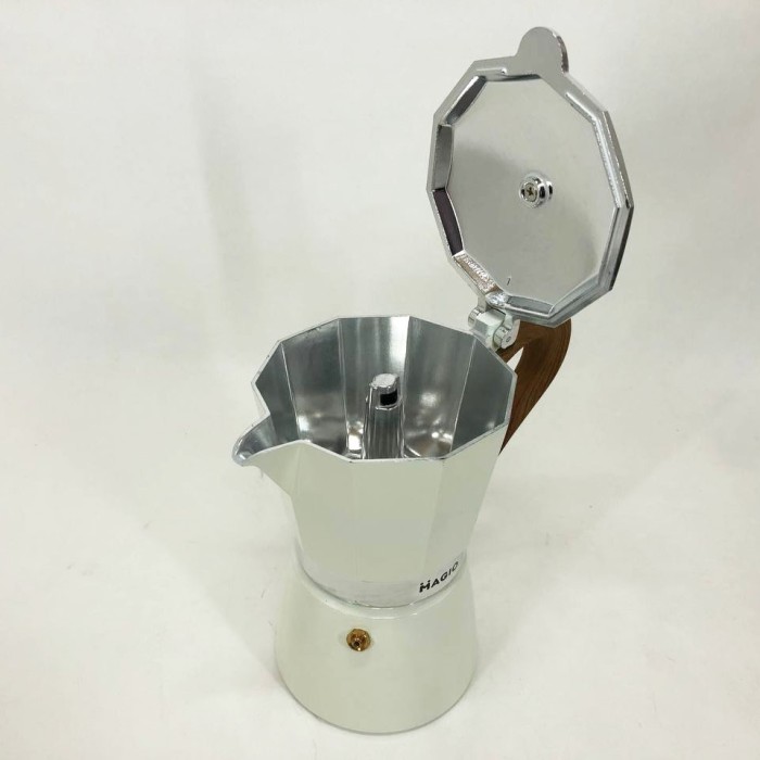 Гейзерна турка для кави Magio MG-1008 300 мл, Гейзер 3 чашки, Кавоварки на 1-3 чашки, Кавник гейзерний QV-71