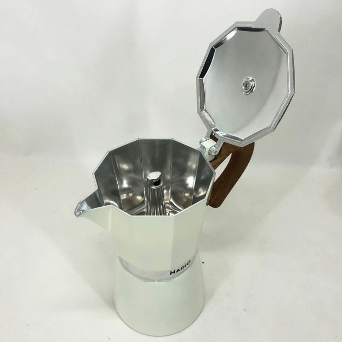 Кавоварка для плити Magio MG-1009 450 мл, Гейзерна кавоварка 3 чашки, Гейзерна турка UC-828 для кави