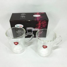 Склянка з подвійними стінками подвійним дном Con, Скляні стакани з подвійними стінками WI-64