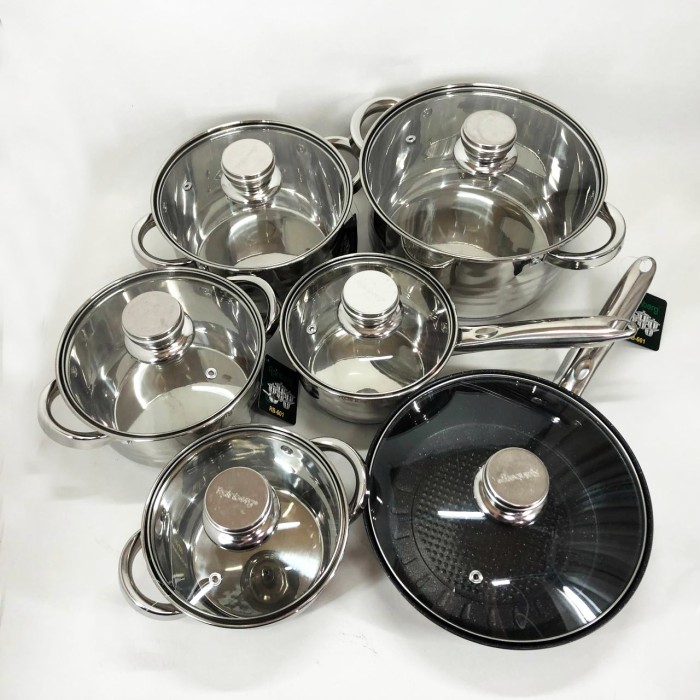 Хороший набір каструль Rainberg, Набір каструль з антипригарним дном Збірний KZ-78