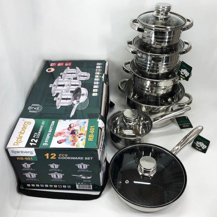 Хороший набір каструль Rainberg, Набір каструль з антипригарним дном Збірний KZ-78