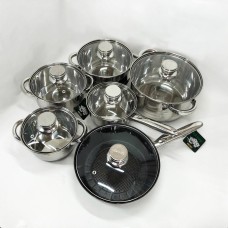 Модні набори посуду Rainberg, Якісний набір каструль, Набір практичних каструль посуду для дому MU-63