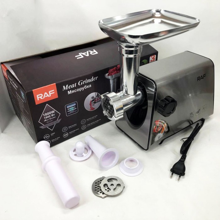 М'ясорубка автомат RAF, Мощная компактная мясорубка для дома, М'ясорубки професійні RF-28