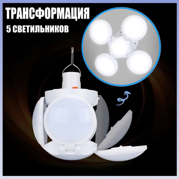 Аварійна лампа ліхтар лампа для риболовлі BL-2029 Складана світлодіодна для кемпінгу IC-95