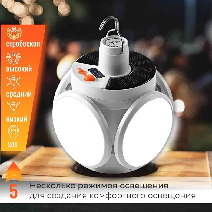 Аварійна лампа ліхтар лампа для риболовлі BL-2029 Складана світлодіодна для кемпінгу IC-95