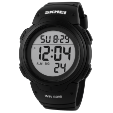Годинник чоловічий спортивний з крокоміром SKMEI, Годинник для військового і відпочинку MD-92