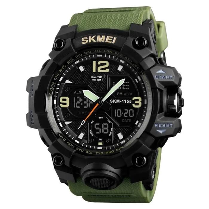 Годинник армійський скмей SKMEI 1155BAG, Чоловічий годинник з FG-463 офіційною гарантією
