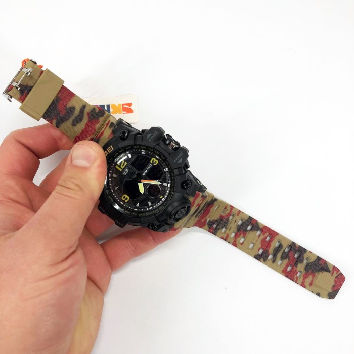 Армійські наручні годинники для чоловіків SKMEI 1155BAG, Сучасні військові годинники GX-30