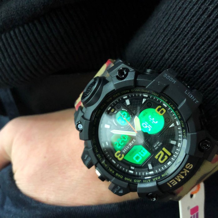 Армійські наручні годинники для чоловіків SKMEI 1155BAG, Сучасні військові годинники GX-30