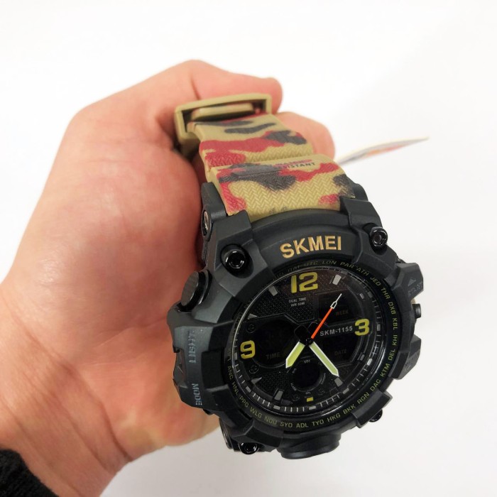 Годинники чоловічі спортивні SKMEI 1155BAG, Годинники чоловічі YJ-373 кварцово-електронні спортивні
