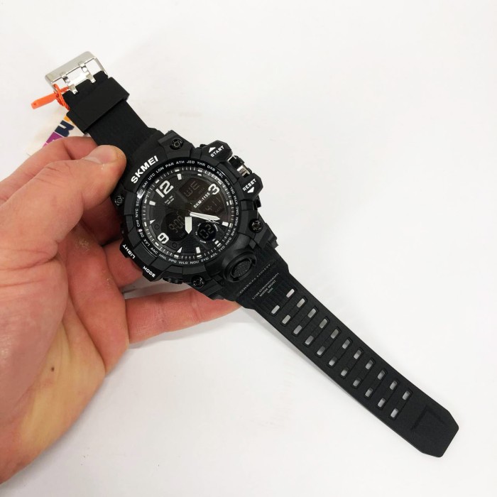 Цифровий годинник для активного способу життя SKMEI 1155BBK, Годинник армійський оригінал SZ-68