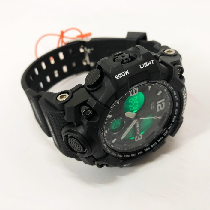 Захисні тактичні годинники SKMEI 1155BBK, Багатофункціональні військові годинники SD-76