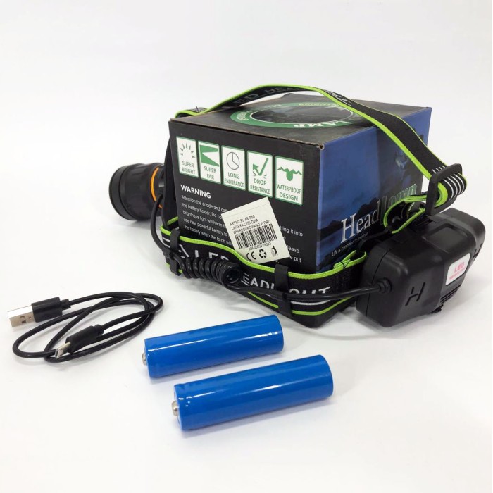 Потужний універсальний акумуляторний налобний ліхтар, Налобний ліхтар з usb зарядкою MK-93