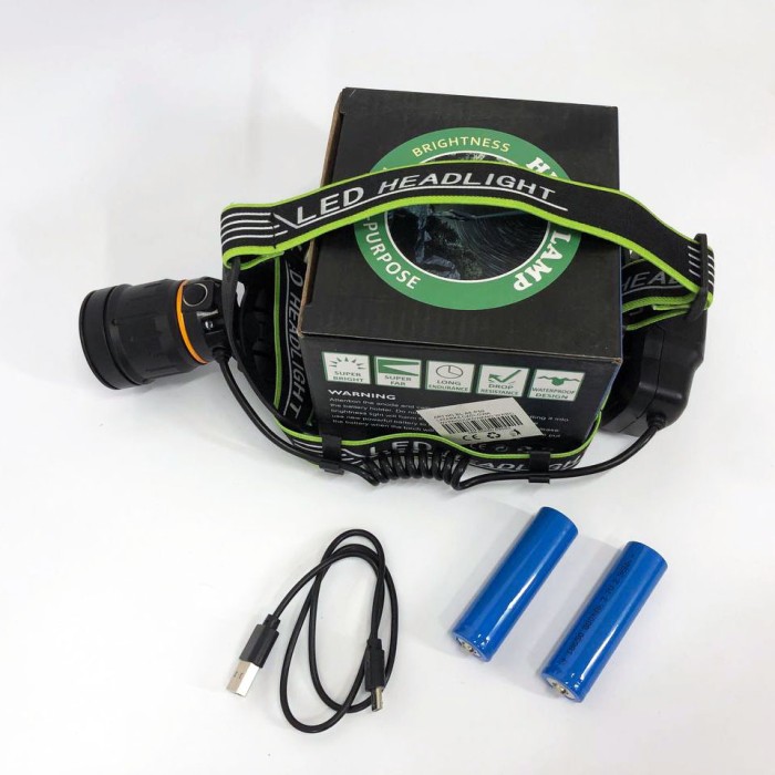 Потужний універсальний акумуляторний налобний ліхтар, Налобний ліхтар з usb зарядкою MK-93