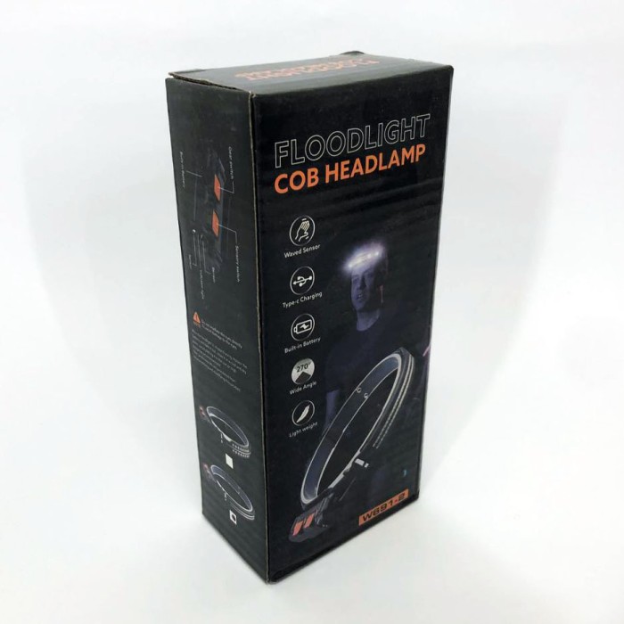 Світлодіодний ліхтар з кріпленням на голову BL-W691-2COB, Ліхтар на голову з вбудованим акумулятором FX-10