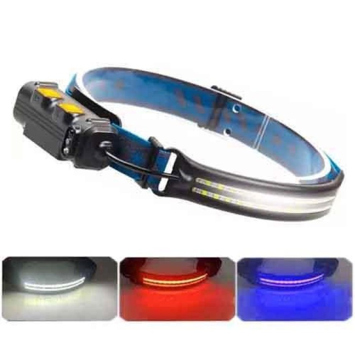 Світлодіодний ліхтар з кріпленням на голову BL-W691-2COB, Ліхтар на голову з вбудованим акумулятором FX-10