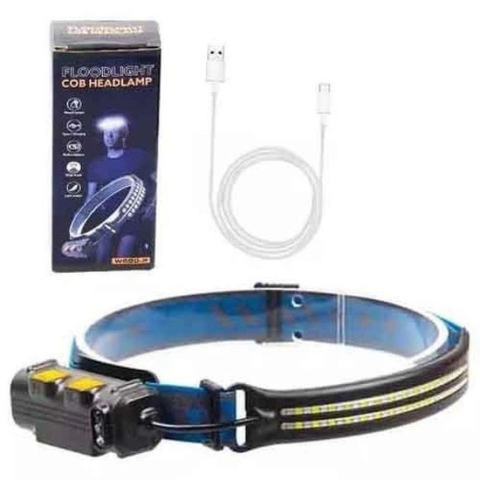 Світлодіодний ліхтар з кріпленням на голову BL-W691-2COB, Ліхтар на голову з вбудованим акумулятором FX-10