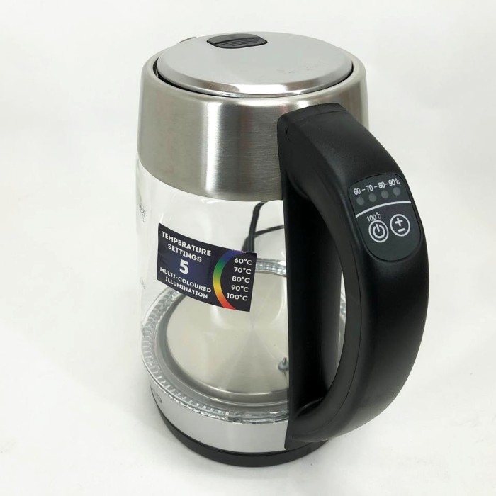 Чайник скляний для ресторанів, Електрочайник з вбудованим елементом нагріву, Електрочайник стильний BL-85