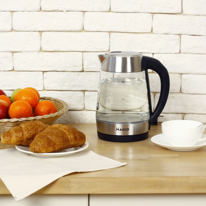 Чайник скляний для ресторанів, Електрочайник з вбудованим елементом нагріву, Електрочайник стильний BL-85