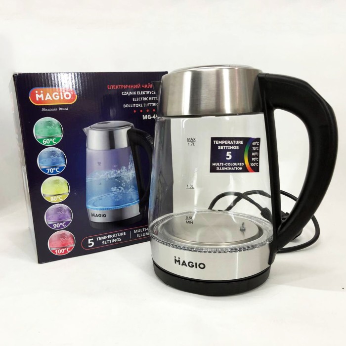 Чайник скляний для ресторанів, Електрочайник з вбудованим елементом нагріву, Електрочайник стильний BL-85