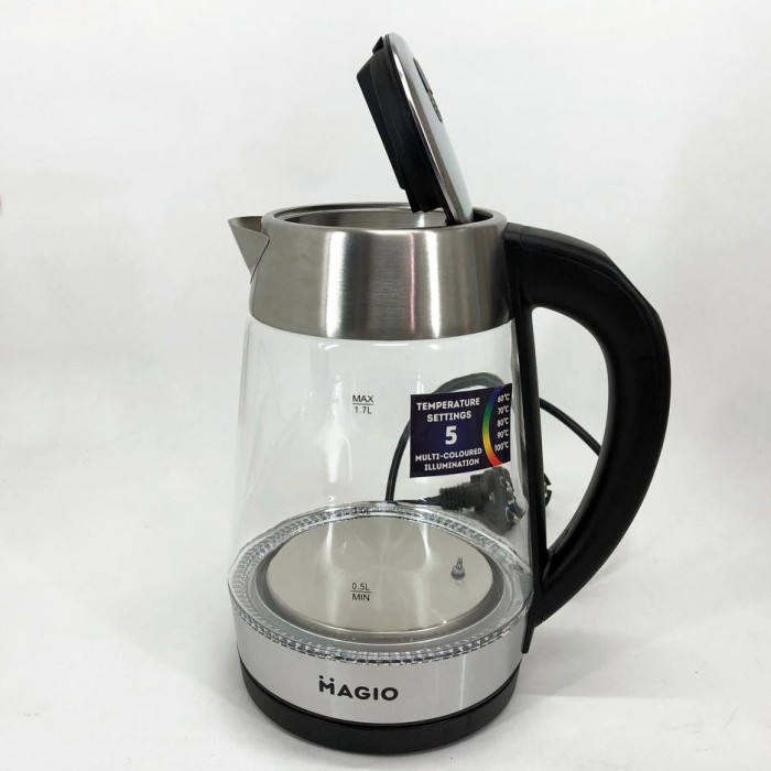 Чайник скляний для ресторанів, Електрочайник з вбудованим елементом нагріву, Електрочайник стильний BL-85