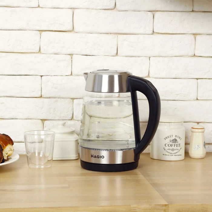 Чайник скляний для ресторанів, Електрочайник з вбудованим елементом нагріву, Електрочайник стильний BL-85