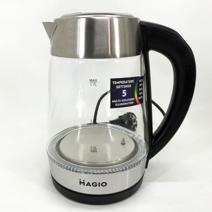 Тихий побутовий чайник, Сучасний електрочайник для дому, Електрочайник чайник з підсвічуванням VD-96