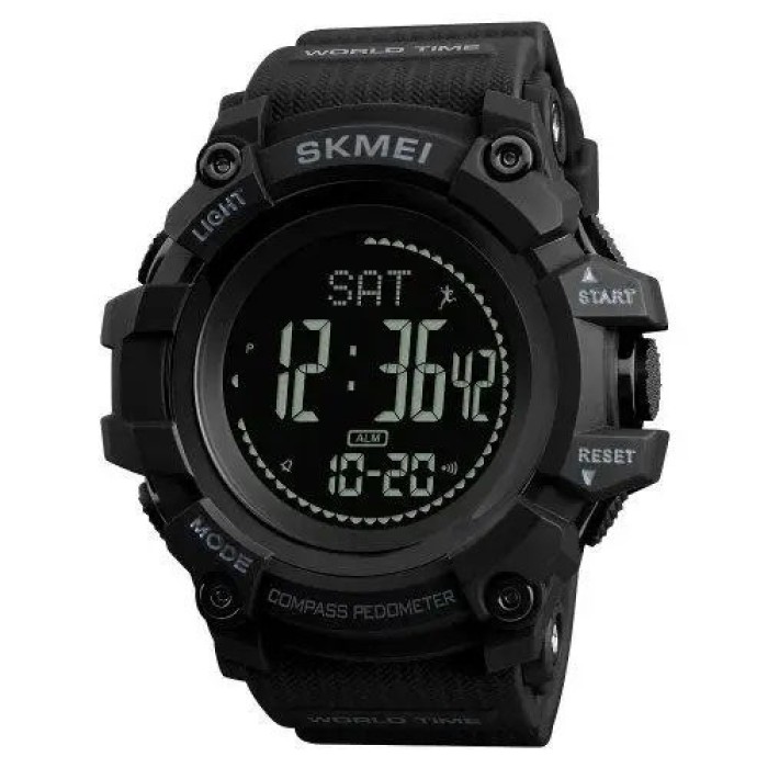 Годинник тактичний протиударний SKMEI 1356BK BLACK, Годинник армійський скмей, PB-586 Водонепроникний годинник