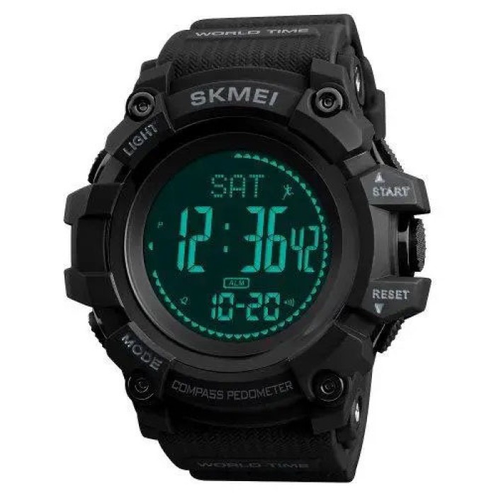 Годинник тактичний протиударний SKMEI 1356BK BLACK, Годинник армійський скмей, PB-586 Водонепроникний годинник