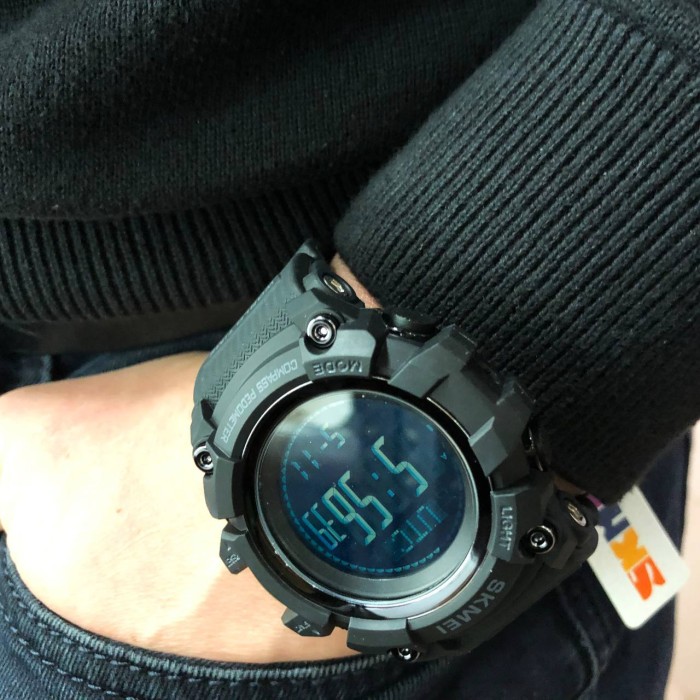 Годинник тактичний протиударний SKMEI 1356BK BLACK, Годинник армійський скмей, PB-586 Водонепроникний годинник