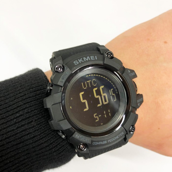 Годинник тактичний протиударний SKMEI 1356BK BLACK, Годинник армійський скмей, PB-586 Водонепроникний годинник