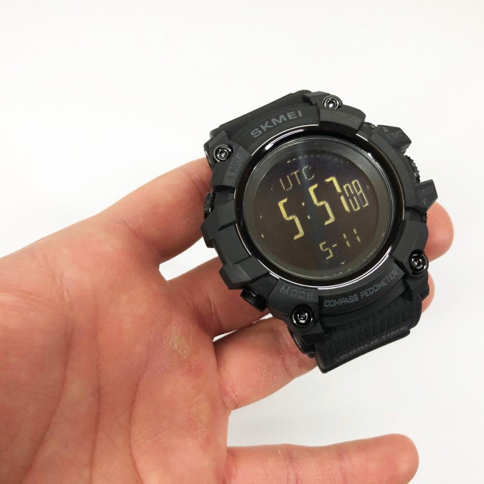 Годинник тактичний протиударний SKMEI 1356BK BLACK, Годинник армійський скмей, PB-586 Водонепроникний годинник