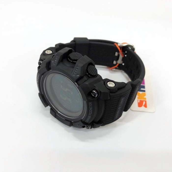 Годинник наручний чоловічий SKMEI 1356BK BLACK, фірмовий спортивний годинник. Колір: чорний