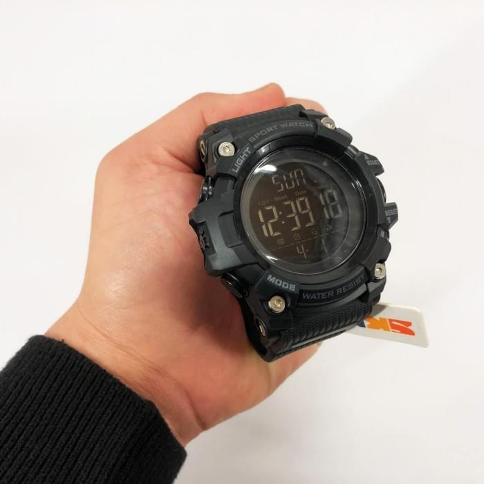 Наручний годинник для військових SKMEI 1384BK BLACK, Армійський годинник топ, GH-149 Годинники спортивні