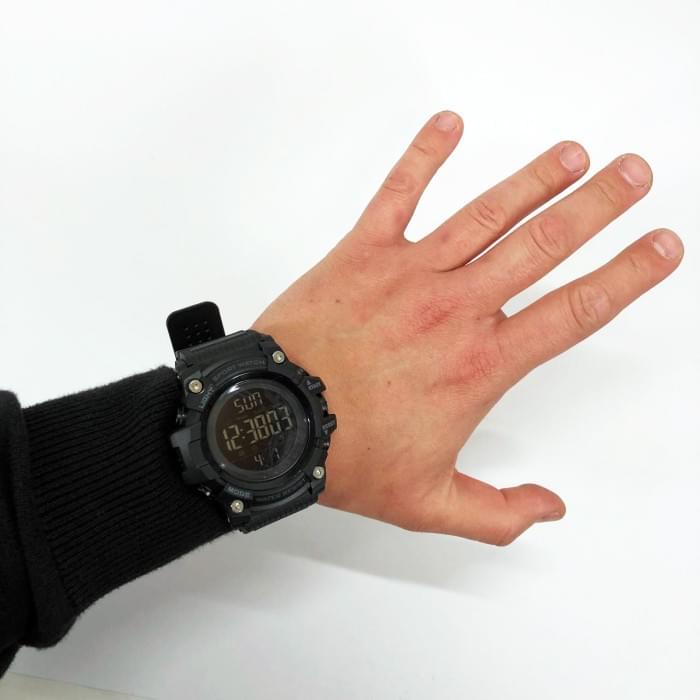 Наручний годинник для військових SKMEI 1384BK BLACK, Армійський годинник топ, GH-149 Годинники спортивні