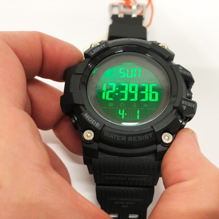 Водостійкий тактичний годинник SKMEI 1384BK BLACK, Годинники військові з офіційною гарантією BX-39