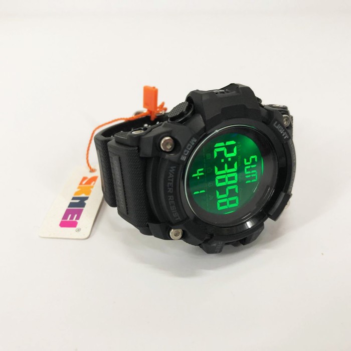 Водостійкий тактичний годинник SKMEI 1384BK BLACK, Годинники військові з офіційною гарантією BX-39