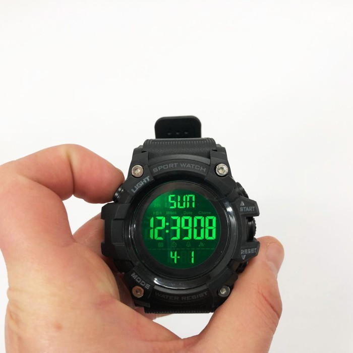 Водостійкий тактичний годинник SKMEI 1384BK BLACK, Годинники військові з офіційною гарантією BX-39